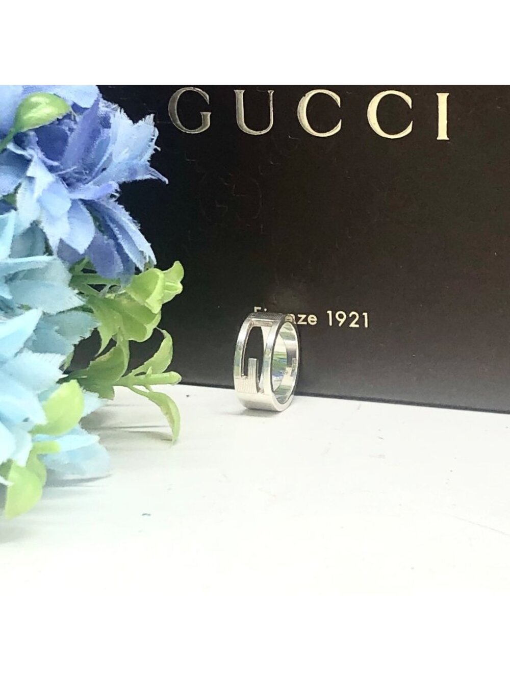 Gucci Silver Ring GG Necklace - Picture 1 of 9